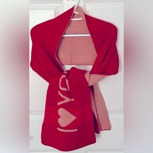 Aeropostale - Love Scarf /large and long /design is reversed on the back side.